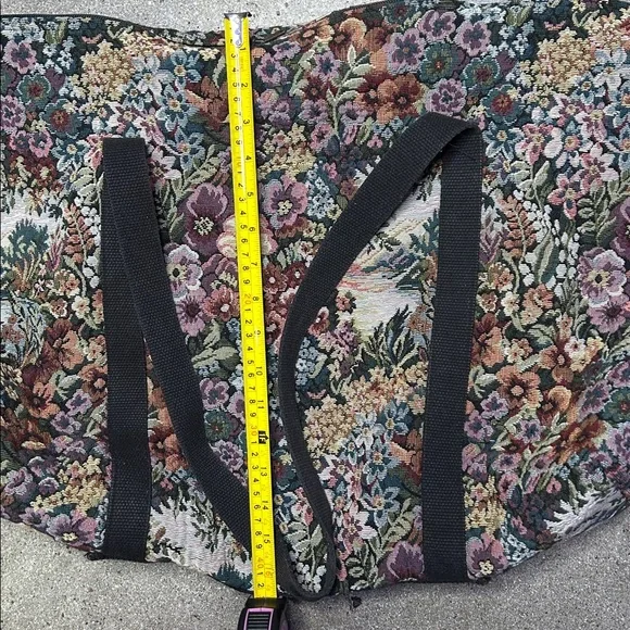 Vintage Victoria Rosenthal Design Floral Tapestry Weekender Bag - Picture 15 of 16